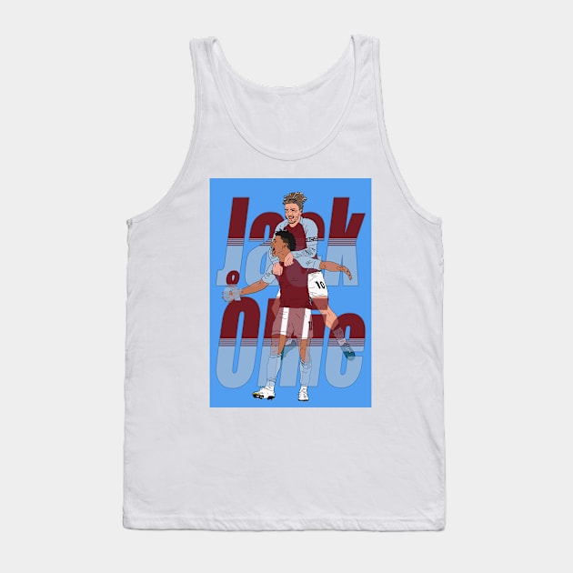 Aston villa Jack Grealish and Ollie Watkins in celebration AVFC Print Poster Tank Top by madein1874